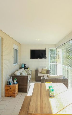 Apartamento à venda com 143m², 3 quartos e 2 vagasVaranda gourmet