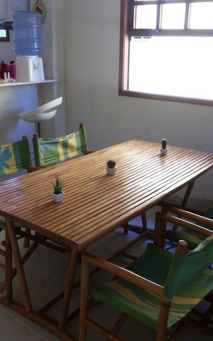 Casa de condomínio para alugar com 70m², 2 quartos e 1 vagaSala de jantar