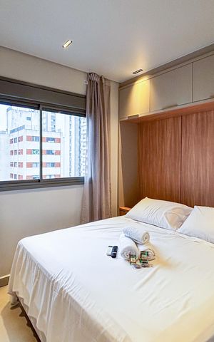 Apartamento à venda com 28m², 1 quarto e 1 vaga