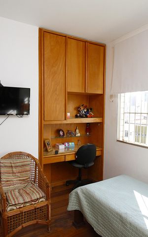 Apartamento à venda com 107m², 3 quartos e 2 vagasQuarto 3