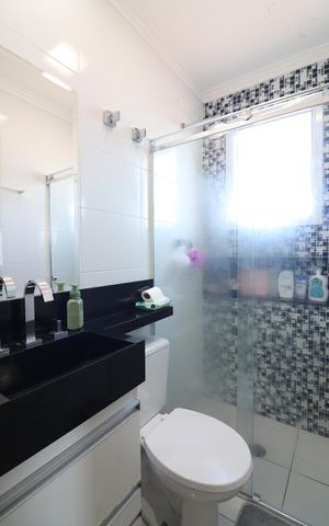 Apartamento à venda com 84m², 2 quartos e 2 vagasQuarto 1 - Suíte Banheiro 