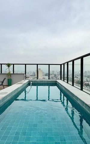 Studio para alugar com 27m², 1 quarto e sem vaga Studio para alugar com 27m², 1 quarto e sem vagaPiscina