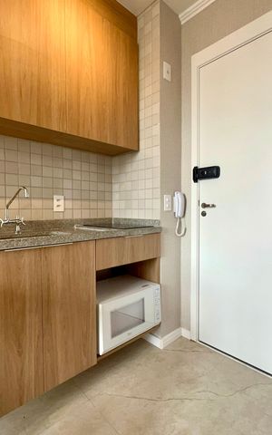 Studio para alugar com 25m², 1 quarto e sem vaga Studio para alugar com 25m², 1 quarto e sem vagaCozinha