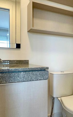 Studio para alugar com 25m², 1 quarto e sem vaga Studio para alugar com 25m², 1 quarto e sem vagaBanheiro