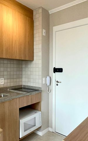 Studio para alugar com 25m², 1 quarto e sem vaga Studio para alugar com 25m², 1 quarto e sem vagaCozinha
