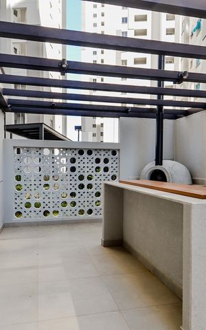 Apartamento à venda com 44m², 2 quartos e 1 vagaChurrasqueira