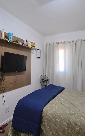 Apartamento à venda com 51m², 2 quartos e 1 vagaQuarto 2