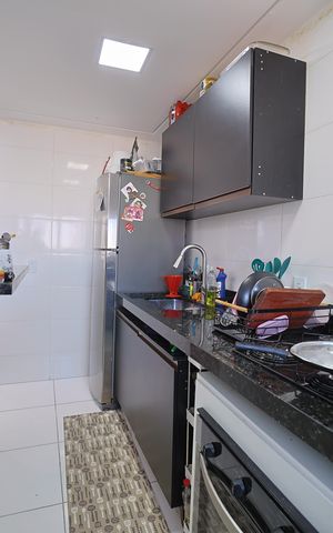Apartamento à venda com 51m², 2 quartos e 1 vagaCozinha e Área de Serviço