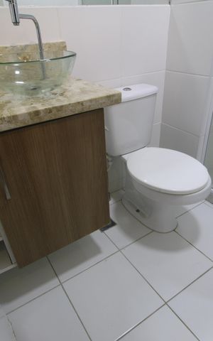 Apartamento à venda com 61m², 2 quartos e 1 vagaBanheiro Social