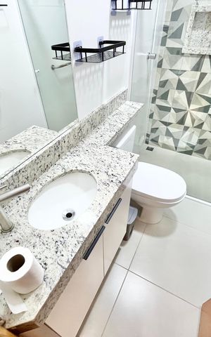 Apartamento para alugar com 40m², 2 quartos e sem vaga Apartamento para alugar com 40m², 2 quartos e sem vagaBanheiro