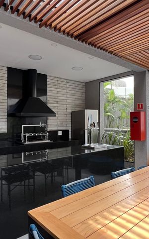 Studio à venda com 30m², 1 quarto e sem vagaChurrasqueira