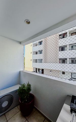 Apartamento para alugar com 65m², 1 quarto e 1 vagaVaranda da sala