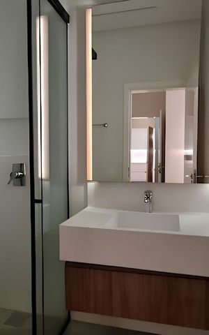 Apartamento para alugar com 107m², 2 quartos e 2 vagas Apartamento para alugar com 107m², 2 quartos e 2 vagasBanheiro