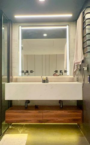 Apartamento para alugar com 157m², 1 quarto e 2 vagas Apartamento para alugar com 157m², 1 quarto e 2 vagasBanheiro da Suíte