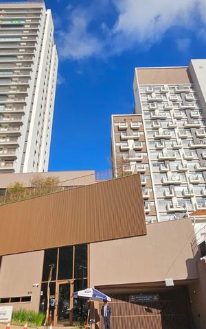 Studio para alugar com 26m², 1 quarto e sem vaga Studio para alugar com 26m², 1 quarto e sem vagaFachada