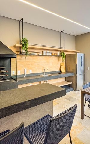 Apartamento para alugar com 50m², 1 quarto e 1 vagaChurrasqueira
