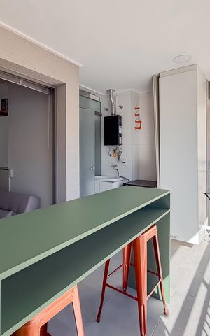 Apartamento para alugar com 50m², 1 quarto e 1 vaga Apartamento para alugar com 50m², 1 quarto e 1 vagaVaranda Gourmet