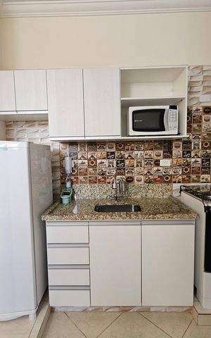 Studio para alugar com 45m², 1 quarto e 1 vaga Studio para alugar com 45m², 1 quarto e 1 vagaCozinha