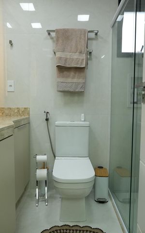 Apartamento à venda com 125m², 3 quartos e 3 vagasBanheiro da Suíte 3