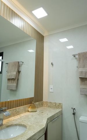 Apartamento à venda com 125m², 3 quartos e 3 vagasBanheiro da Suíte 3