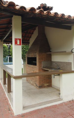 Casa de condomínio para alugar com 200m², 4 quartos e 2 vagasÁrea comum - Churrasqueira