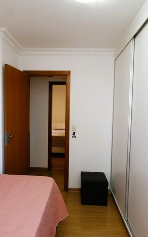 Apartamento à venda com 85m², 3 quartos e 2 vagasQuarto 2