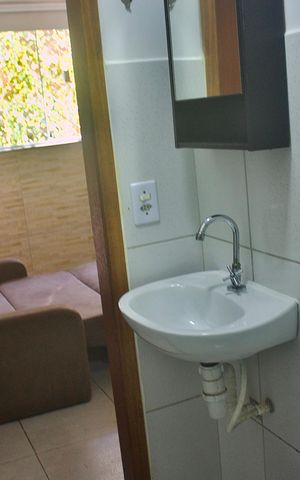 Studio para alugar com 18m², 1 quarto e sem vaga Studio para alugar com 18m², 1 quarto e sem vagaBanheiro