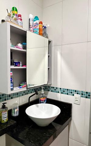 Casa de condomínio para alugar com 56m², 2 quartos e 1 vaga Casa de condomínio para alugar com 56m², 2 quartos e 1 vagaBanheiro