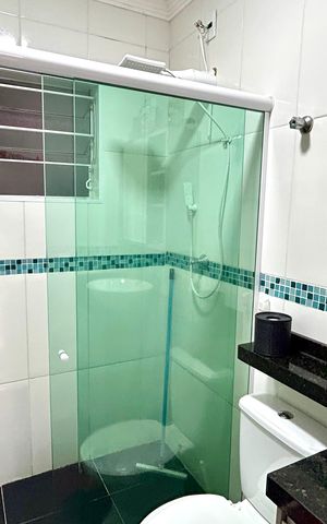 Casa de condomínio para alugar com 56m², 2 quartos e 1 vaga Casa de condomínio para alugar com 56m², 2 quartos e 1 vagaBanheiro