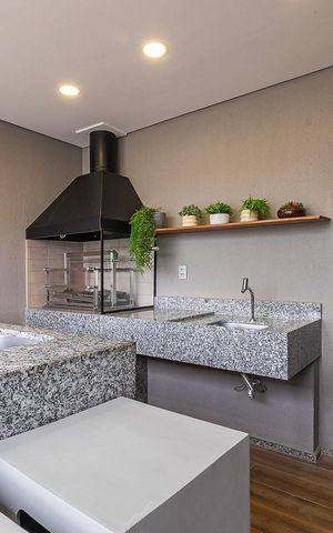 Studio para alugar com 37m², 1 quarto e sem vaga Studio para alugar com 37m², 1 quarto e sem vagaChurrasqueira