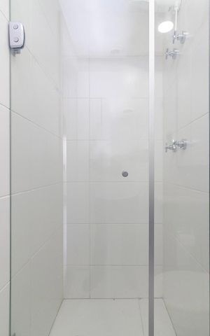 Studio para alugar com 27m², 1 quarto e sem vaga Studio para alugar com 27m², 1 quarto e sem vagaBanheiro