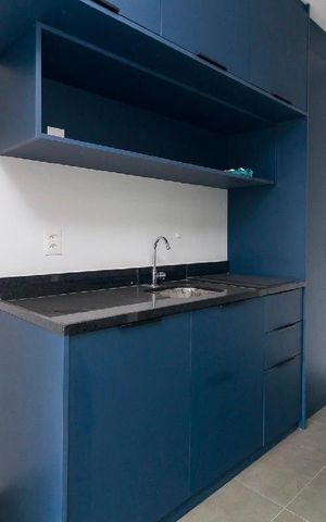 Studio para alugar com 27m², 1 quarto e sem vaga Studio para alugar com 27m², 1 quarto e sem vagaCozinha