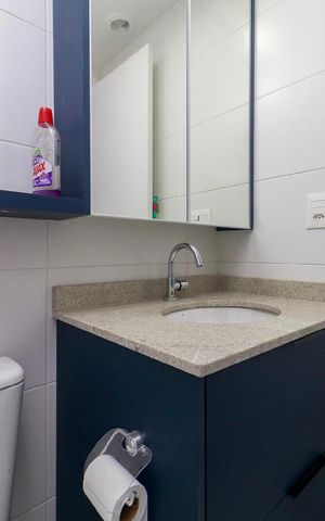 Studio para alugar com 27m², 1 quarto e sem vaga Studio para alugar com 27m², 1 quarto e sem vagaBanheiro