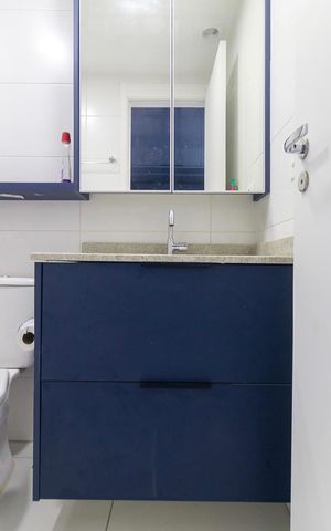 Studio para alugar com 27m², 1 quarto e sem vaga Studio para alugar com 27m², 1 quarto e sem vagaBanheiro