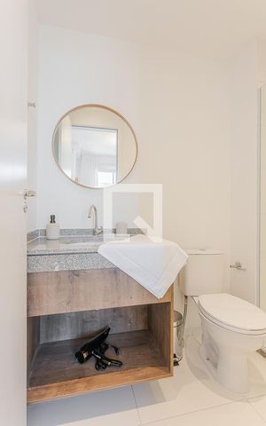 Studio para alugar com 24m², 1 quarto e sem vaga Studio para alugar com 24m², 1 quarto e sem vagaBanheiro