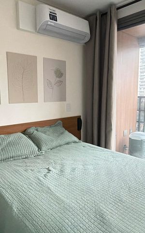Studio para alugar com 26m², 1 quarto e sem vaga