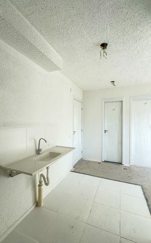 Apartamento à venda com 33m², 2 quartos e sem vagaCozinha e Área de serviço