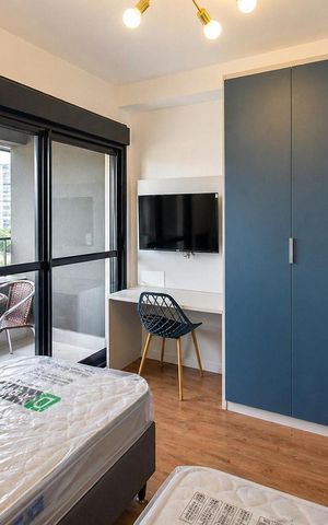 Apartamento para alugar com 30m², 1 quarto e sem vaga Apartamento para alugar com 30m², 1 quarto e sem vagaSala/Quarto