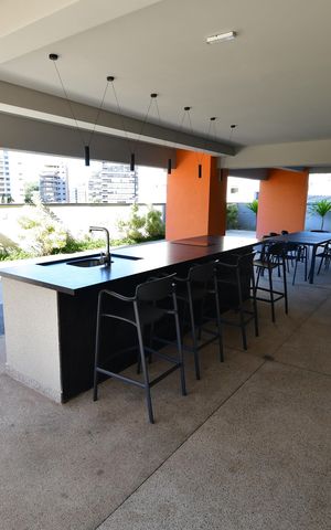 Studio à venda com 39m², 1 quarto e 1 vagaEspaço Gourmet