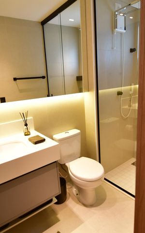 Studio à venda com 39m², 1 quarto e 1 vagaBanheiro