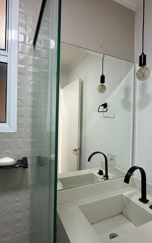 Apartamento à venda com 68m², 3 quartos e 2 vagas Apartamento à venda com 68m², 3 quartos e 2 vagasBanheiro Social