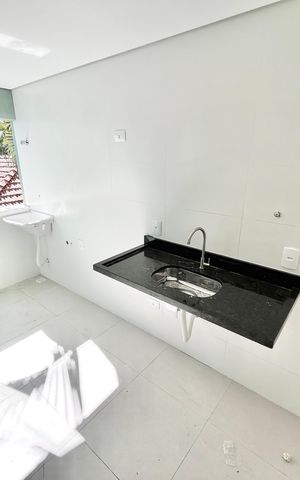 Apartamento para alugar com 35m², 1 quarto e sem vaga Apartamento para alugar com 35m², 1 quarto e sem vagaCozinha e Área de Serviço