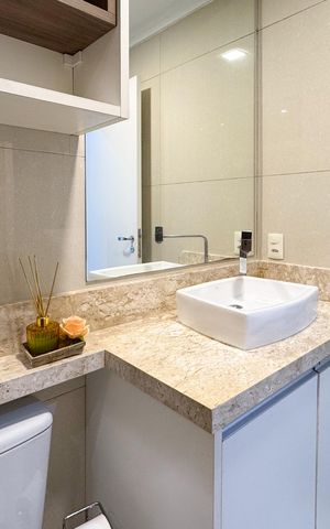Apartamento para alugar com 94m², 3 quartos e 2 vagas Apartamento para alugar com 94m², 3 quartos e 2 vagasBanheiro Social