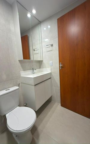 Apartamento para alugar com 61m², 3 quartos e 1 vaga Apartamento para alugar com 61m², 3 quartos e 1 vagaBanheiro 1