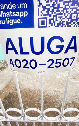 Casa para alugar com 50m², 1 quarto e 2 vagas Casa para alugar com 50m², 1 quarto e 2 vagasPlaca
