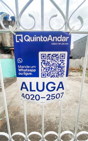Casa para alugar com 50m², 1 quarto e 2 vagas Casa para alugar com 50m², 1 quarto e 2 vagasPlaca