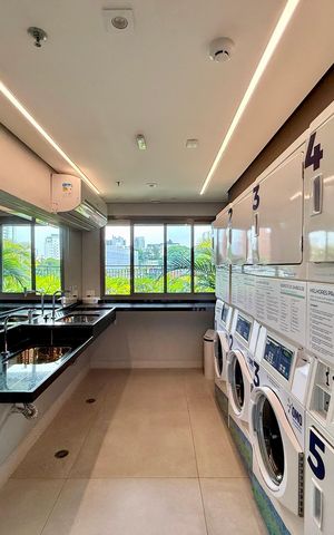 Studio para alugar com 26m², 1 quarto e sem vaga Studio para alugar com 26m², 1 quarto e sem vagaLavanderia