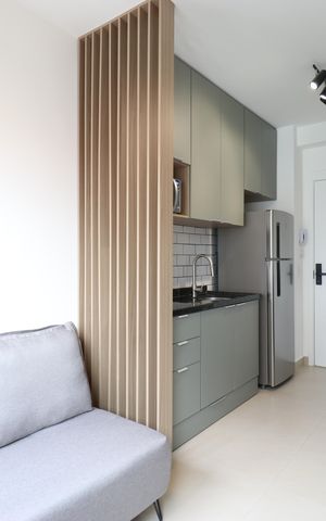Apartamento para alugar com 25m², 1 quarto e sem vagaSala/Cozinha/Área de serviço 