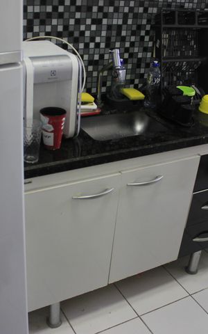 Apartamento à venda com 50m², 2 quartos e 1 vagaCozinha com lavanderia 