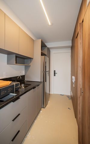 Studio à venda com 27m², 1 quarto e sem vaga Studio à venda com 27m², 1 quarto e sem vagaCozinha